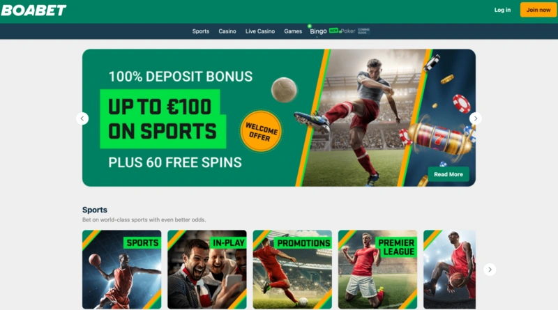 BOAbet Homepage